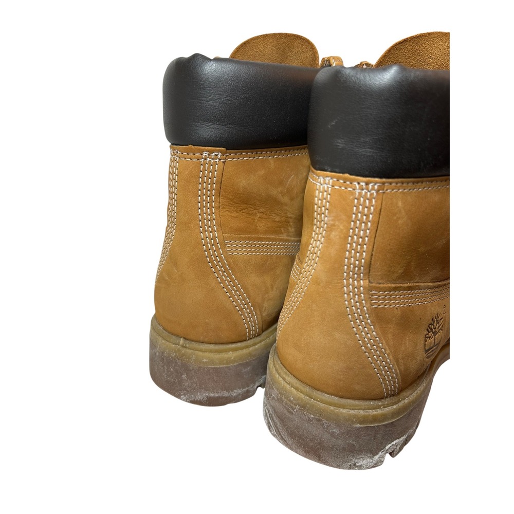 Timberland Premium 6 Inch Waterproof Boots Wheat Nubuck Leather 10061 Mens 7.5 W - Picture 10 of 10